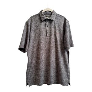EUC Men's Greg Norman Play Dry Gray Polo Shirt, Large